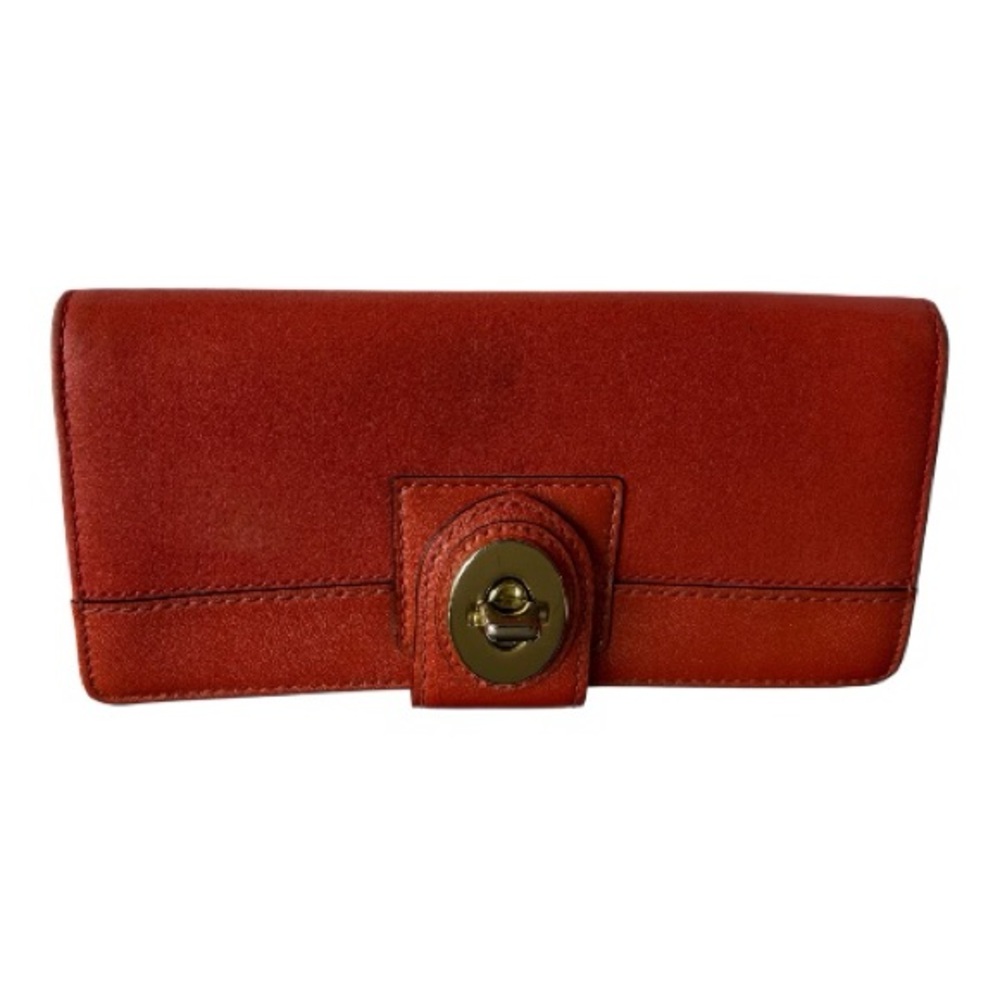 Coach Red Leather Wallet